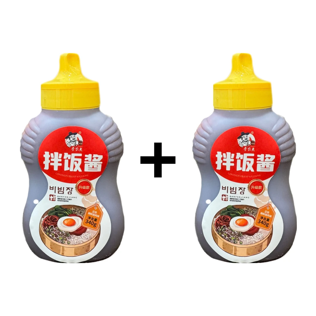 【李农夫】1/2网红韩式拌饭酱340克/网红拌饭拌面酱340克延边朝鲜族