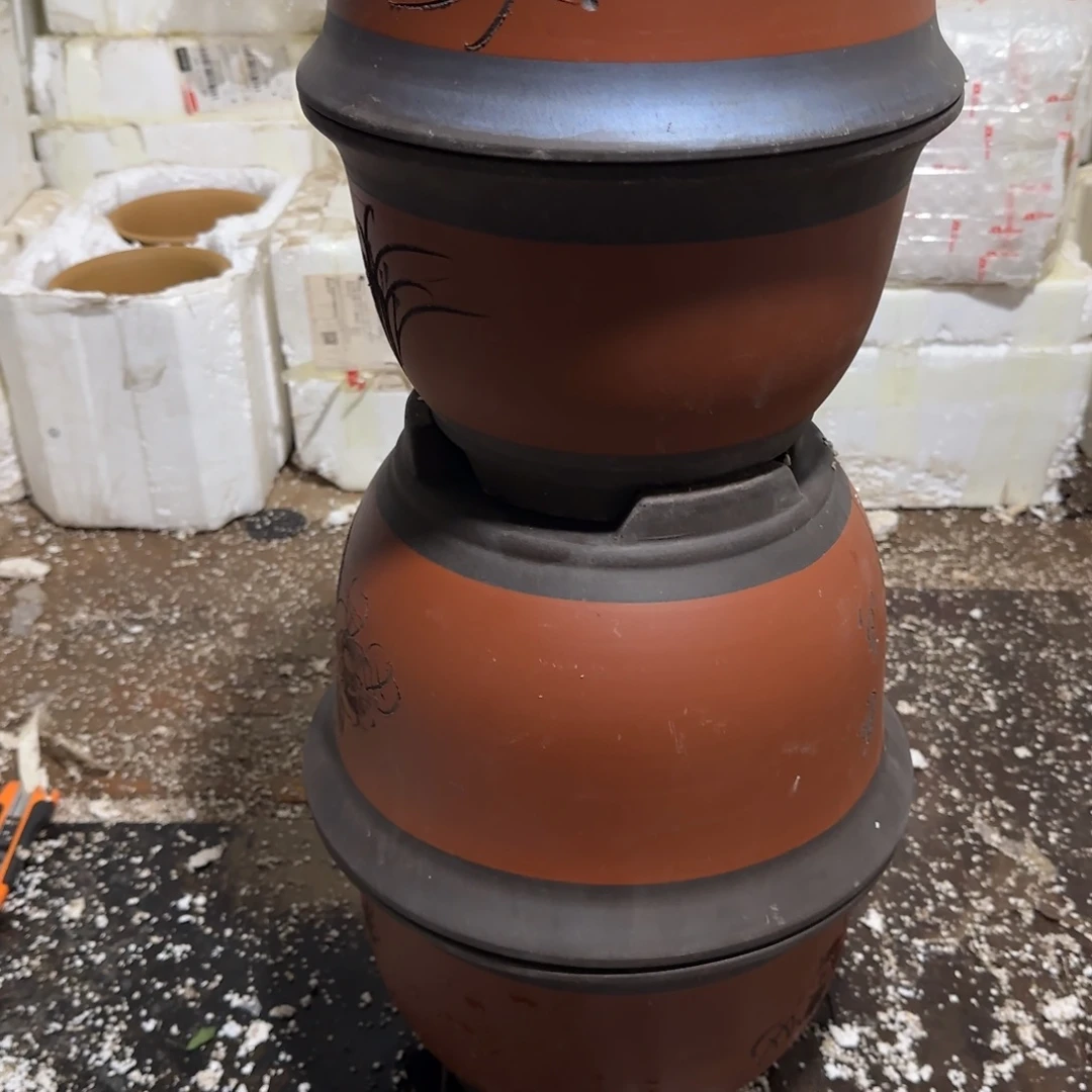 紫砂花盆口径18.12/14.10口径