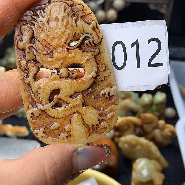 和田玉银S925镀金镶嵌颈饰
