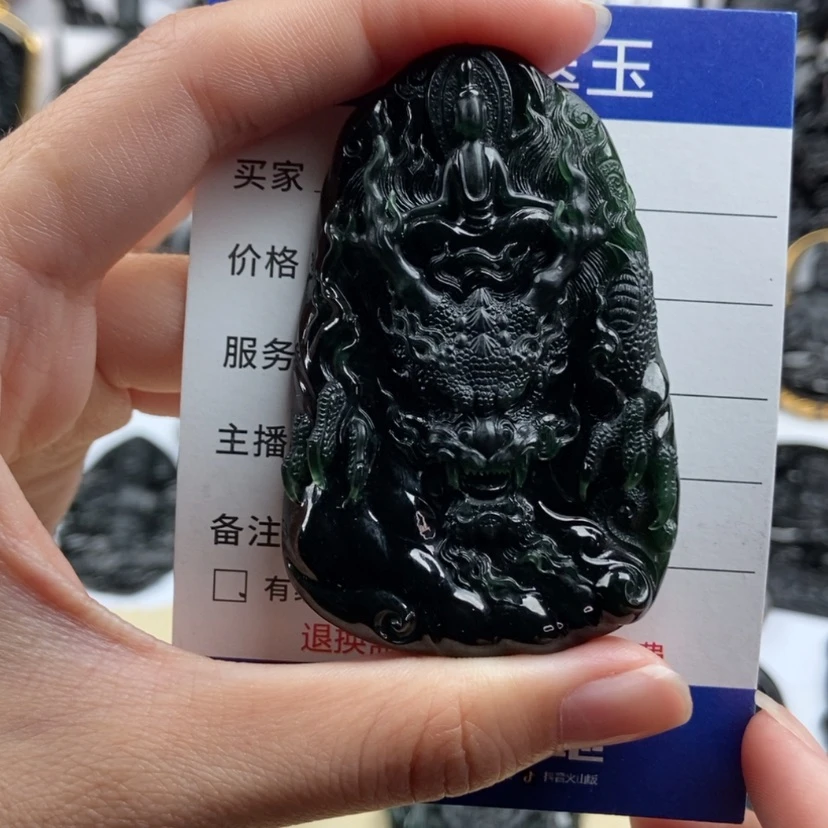 【闪购商品】翡翠颈饰未镶嵌执*手龙牌