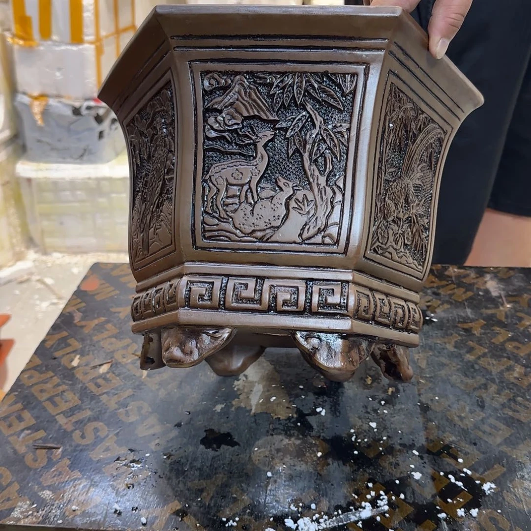 紫砂花盆口径26.22口径