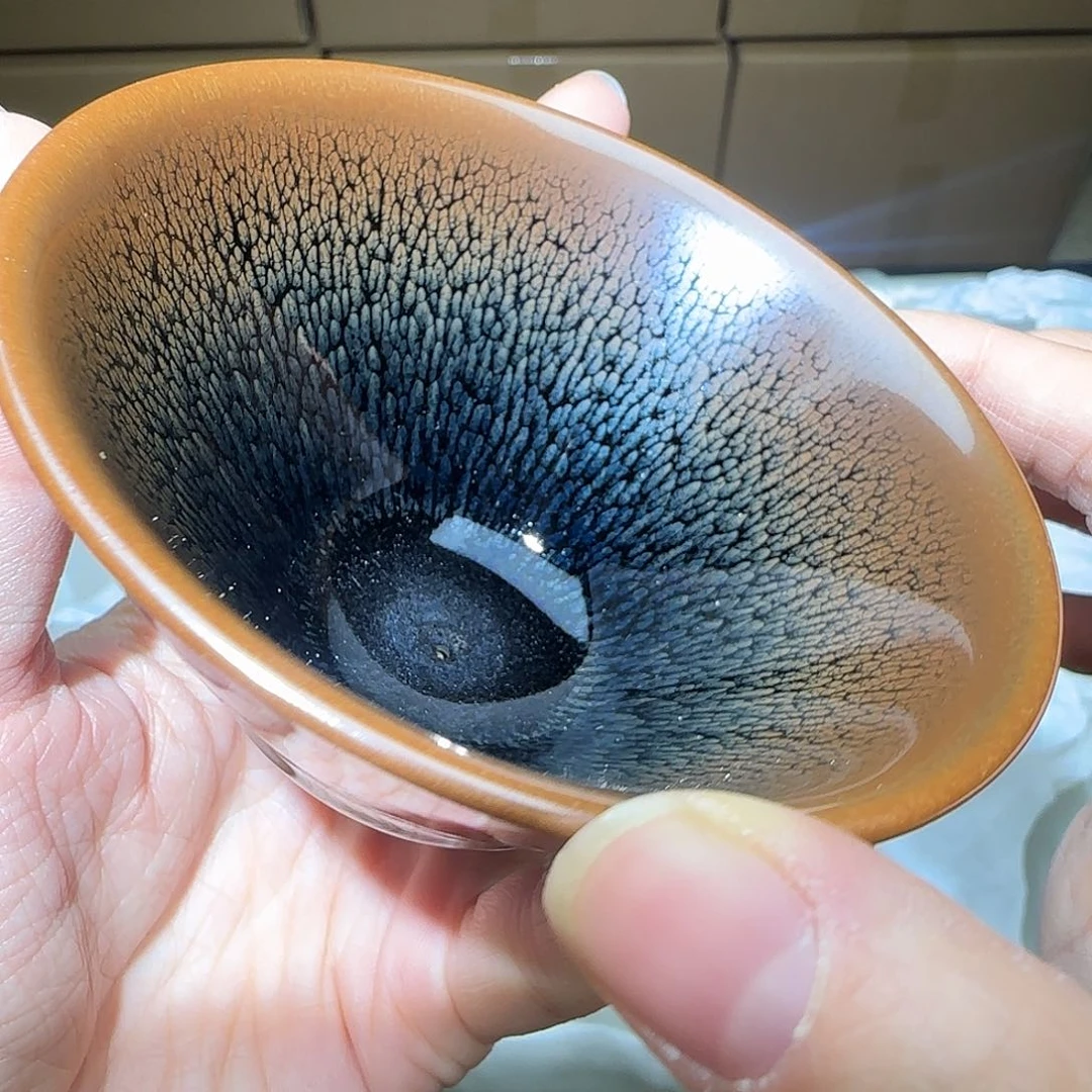 茶盏微瑕建盏，介意勿拍