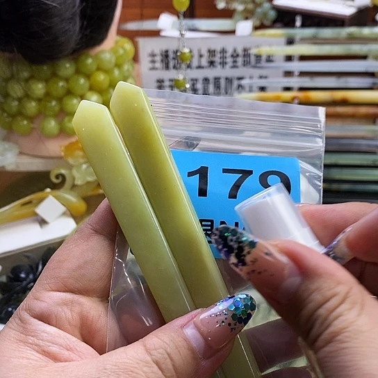蛇纹石玉发簪未镶嵌东**程