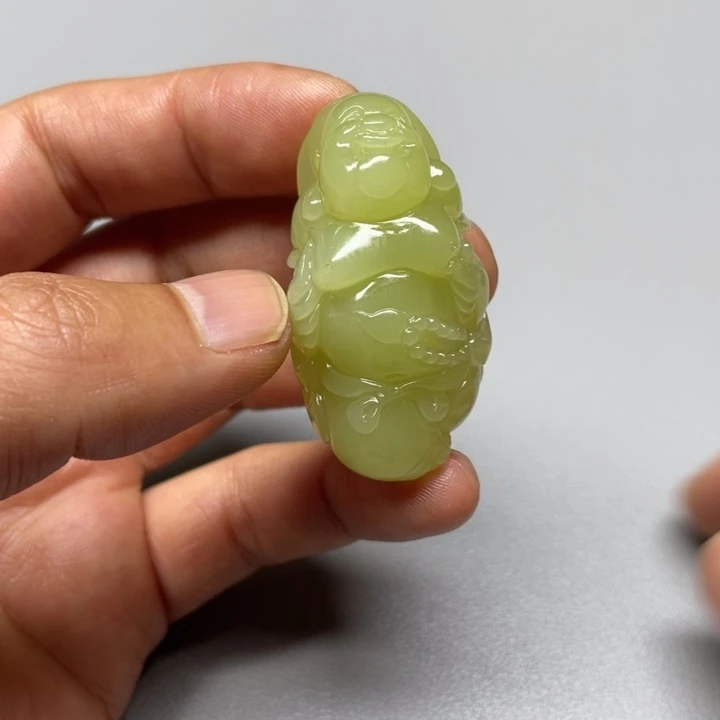 吊坠(不含链)未镶嵌和田玉呆***哥