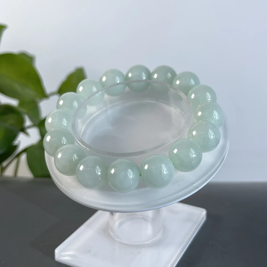 JYB28-018  天然缅甸A货翡翠  翡翠手串