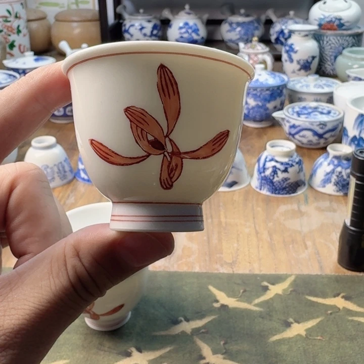 青花瓷器杯子瓷器