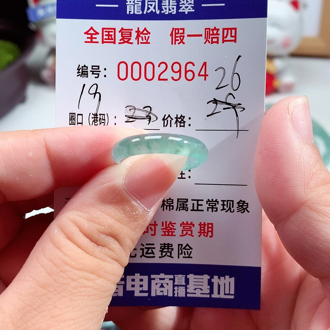 未镶嵌戒指翡翠2964