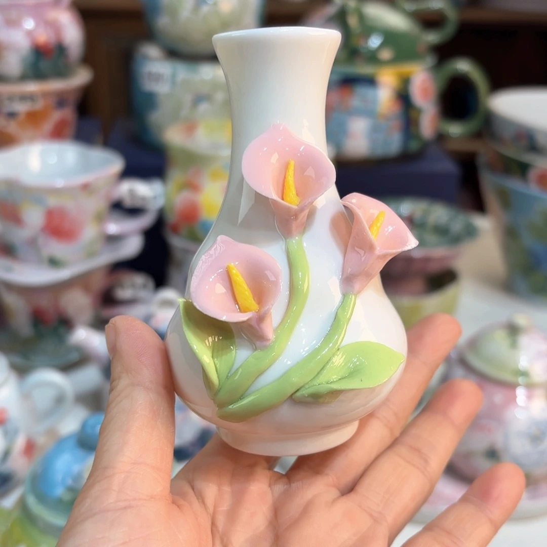 景德镇手绘高温釉下彩陶瓷茶具