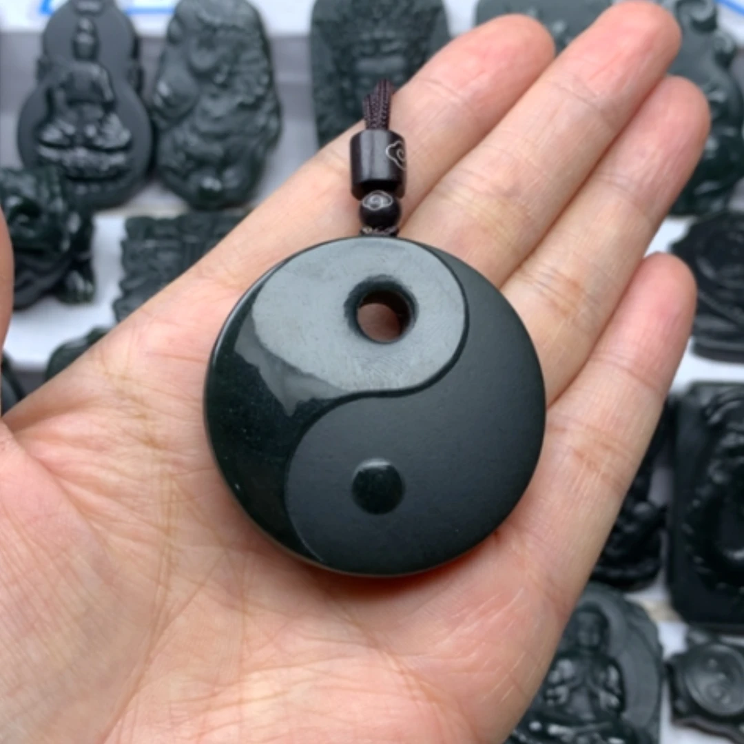 【闪购商品】颈饰未镶嵌和田玉双面雕刻