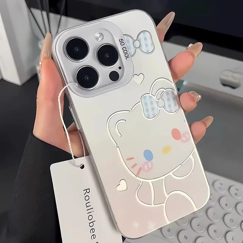 适用于苹果手机壳彩银imd硅胶软边华为荣耀oppo小米vivo新款防摔