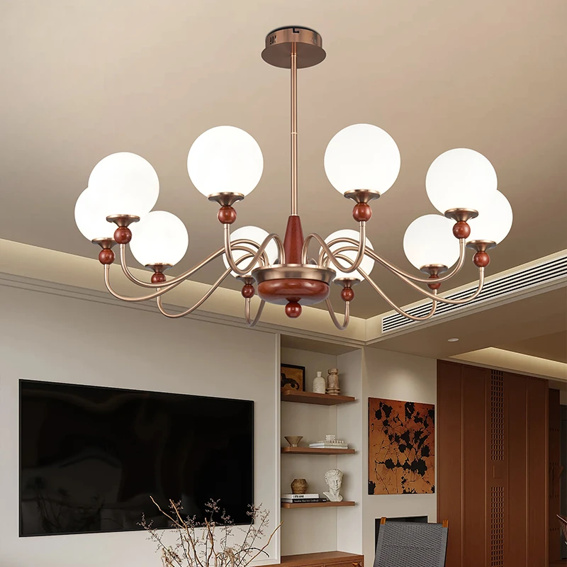 智能无极调光法式美式中古风南洋风卧室客厅餐厅创意造型个性魔豆