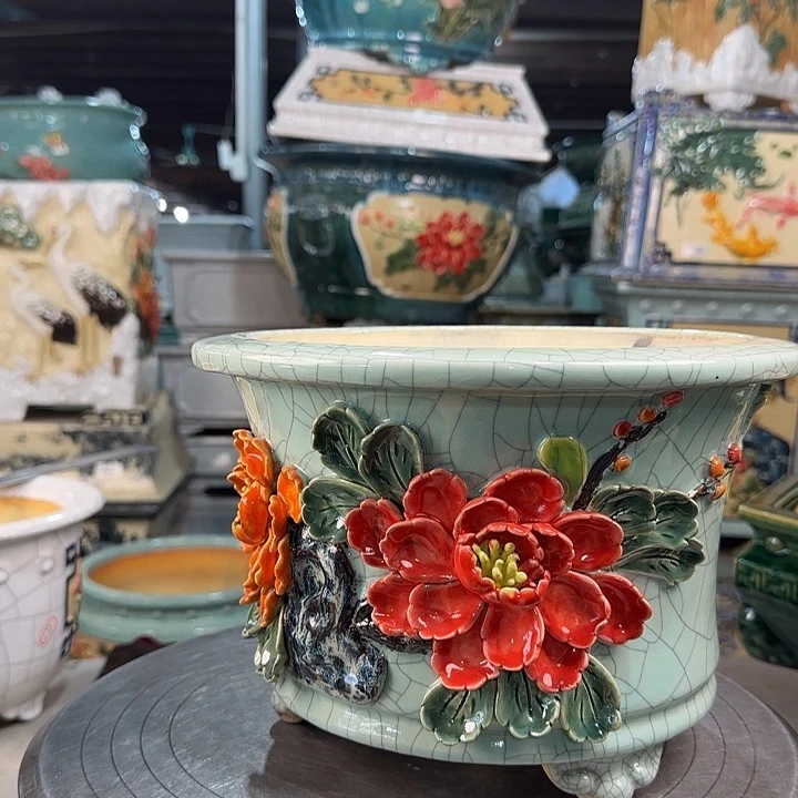 红陶一***?岭南100,000花盆