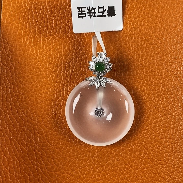 石英质玉银S925镶嵌颈饰