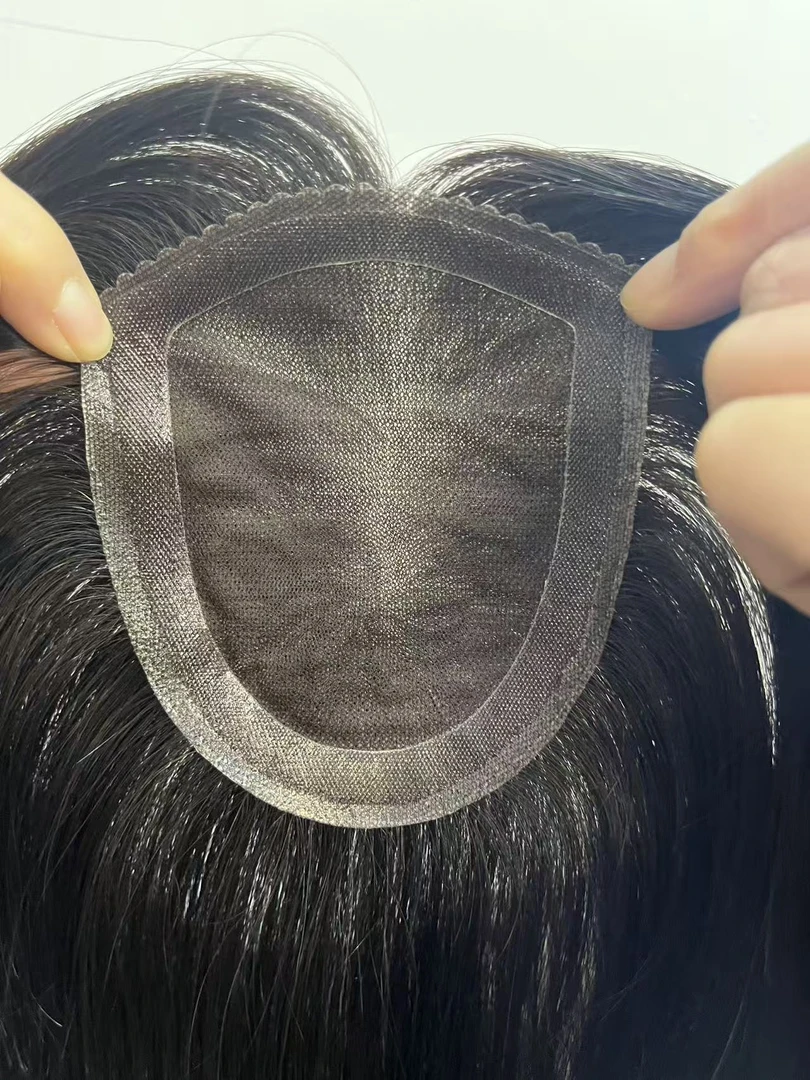 女士前额薄边递针到边假发精品网底精选中国发精工