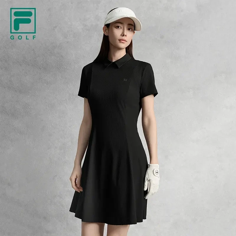 Fila/斐乐夏季女连衣裙【高尔夫黑标高定】抗紫外线亲肤A11W535304F