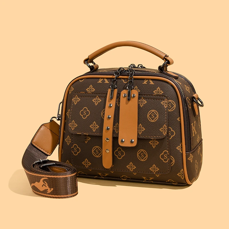 2025新款时尚气质手提包洋气百搭单肩斜挎包通勤包包轻奢复古女包