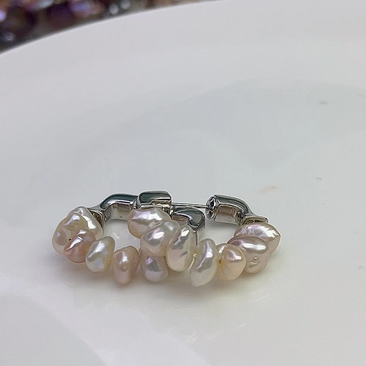 未镶嵌淡水珍珠耳饰