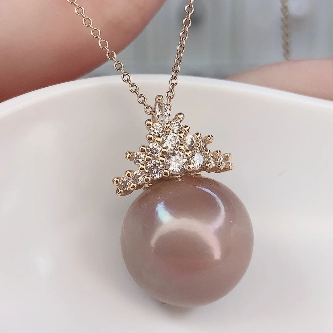 淡水珍珠吊坠(赠链)合金