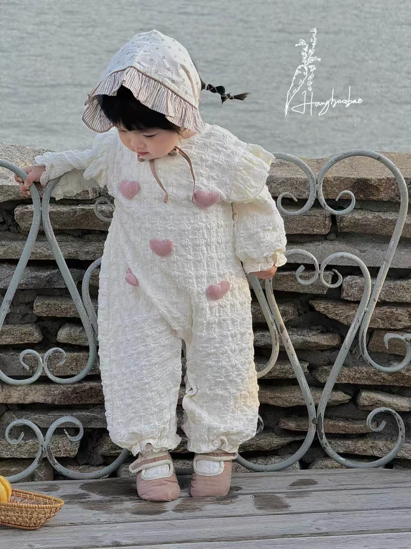 新春上新【按编码拍】宝宝春款薄棉时尚洋气韩系连体