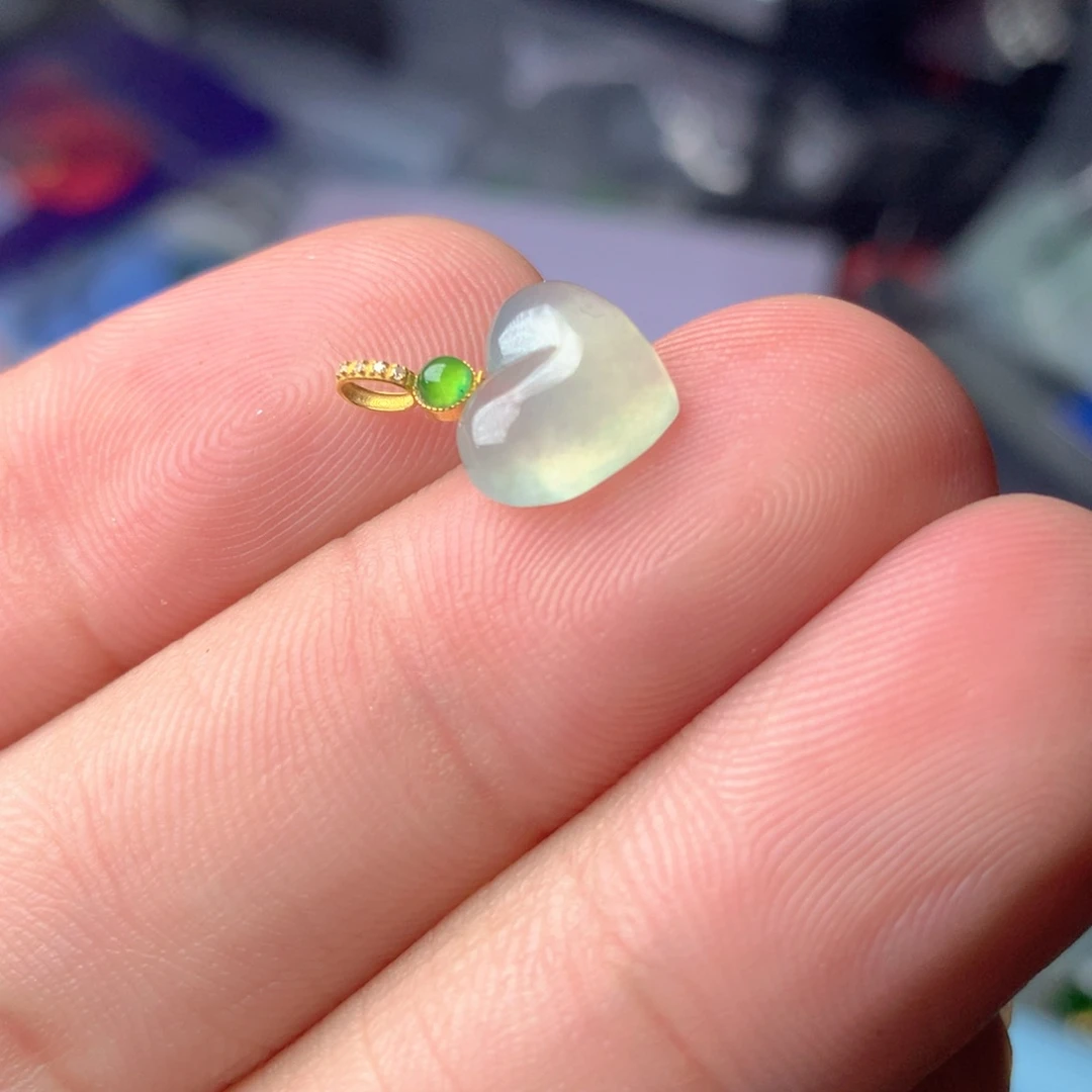 【闪购商品】颈饰18K金镶嵌翡翠翡翠