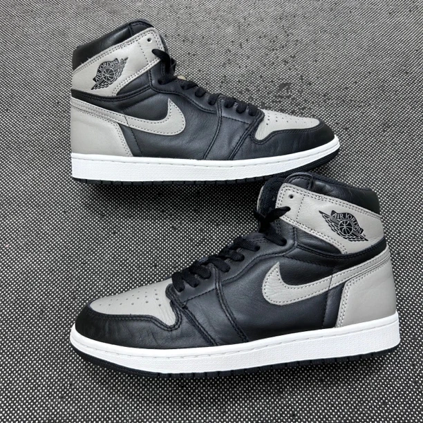 95新 AIR JORDAN 42码 aj1 影子灰 黑灰 无盒 复古休闲鞋