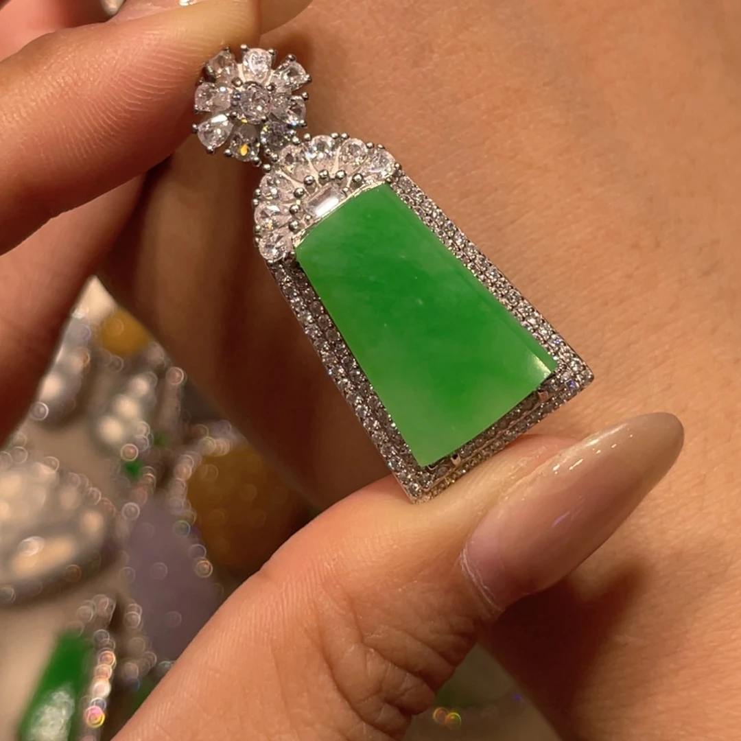 颈饰银S925镶嵌翡翠M****w吊坠