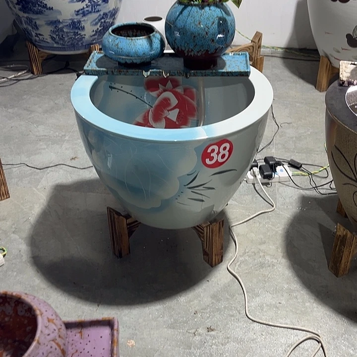 佳***e景德镇陶瓷鱼缸艺术