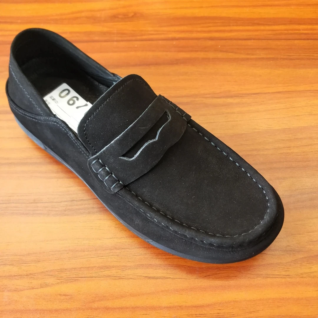 广州时尚爆款男士豆豆鞋，头层翻毛牛皮制作（单鞋）皮鞋码下单