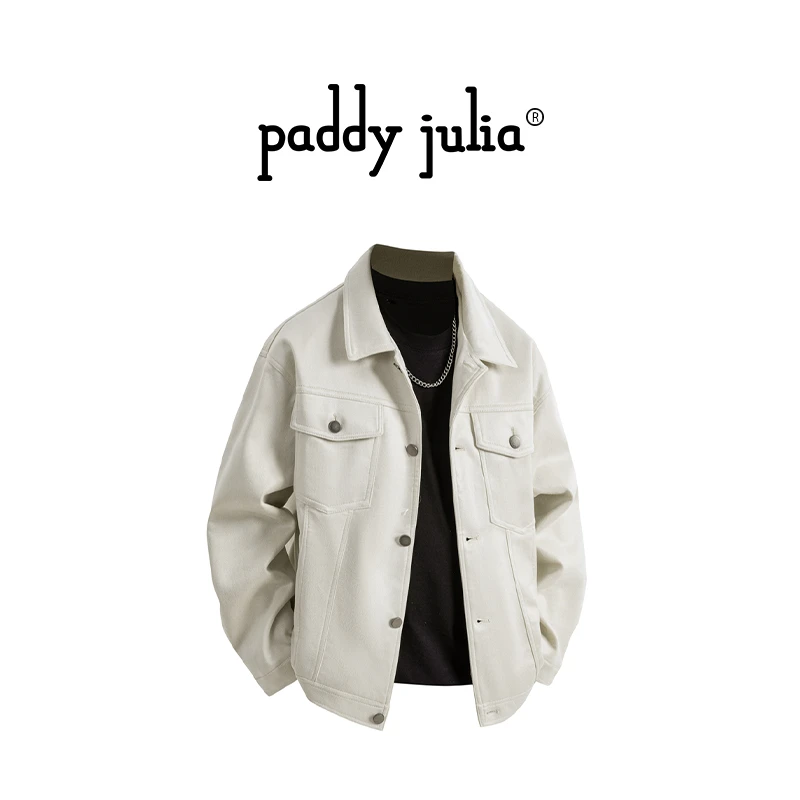 Paddy julia美式高级感休闲夹克男款春秋季宽松休闲潮流百搭外套