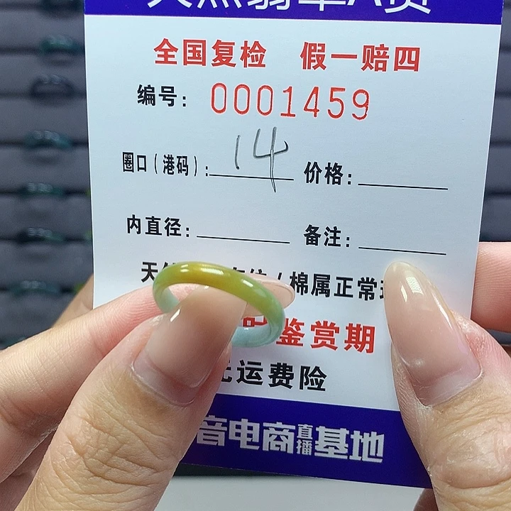 翡翠戒指未镶嵌    1459
