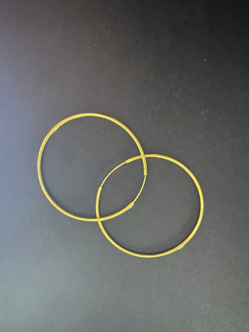 足银耳饰 足银耳圈【大素圈耳环】波西米亚民族风欧若智性风