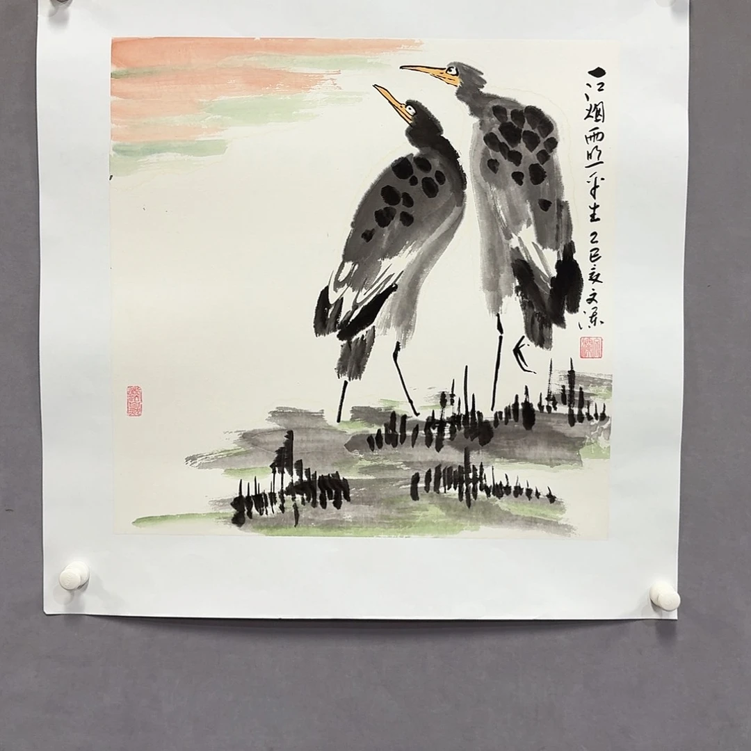 国画亲笔手绘放心去藏