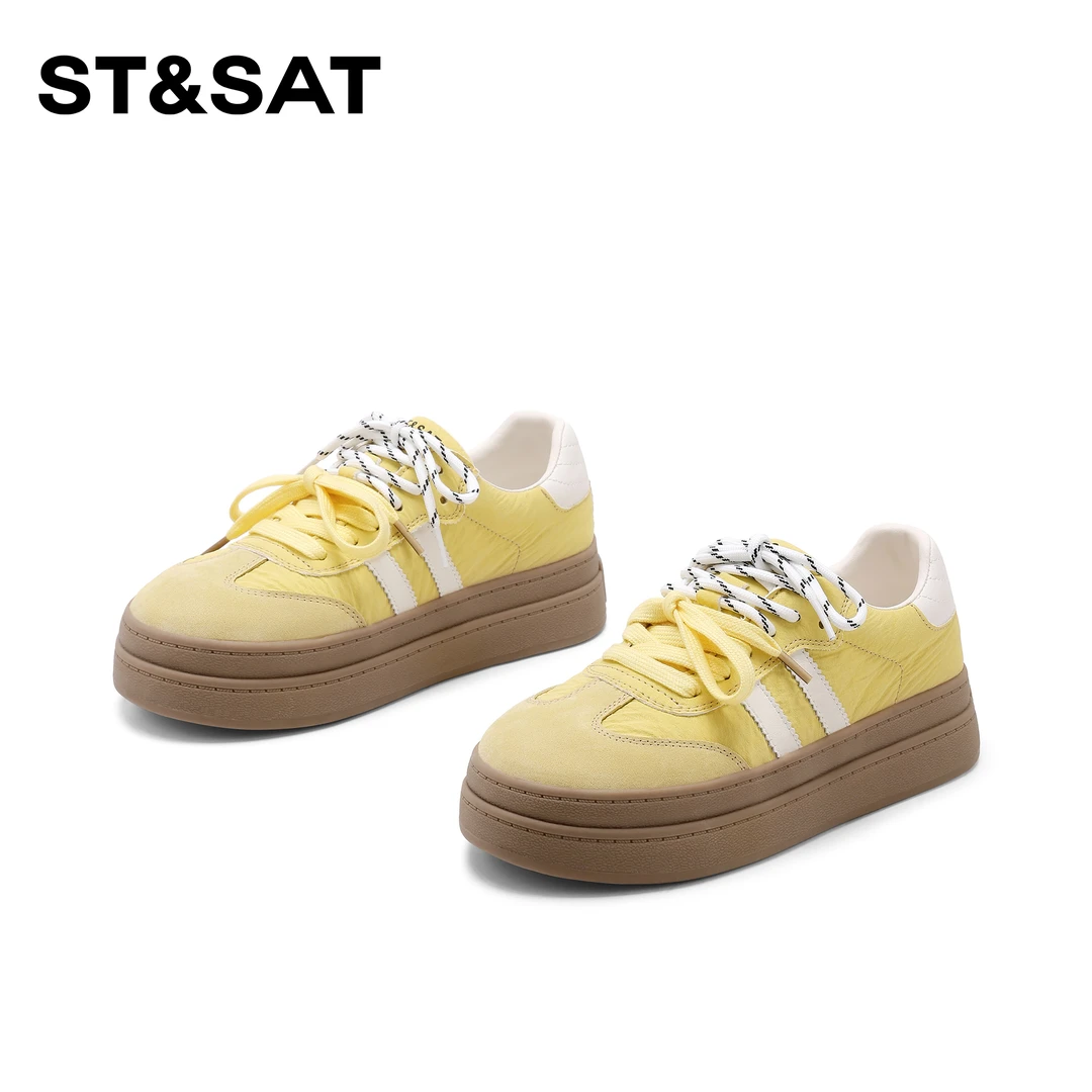 St&Sat/星期六潮流学院风百搭德训2025春季新款欧若精灵风板鞋女