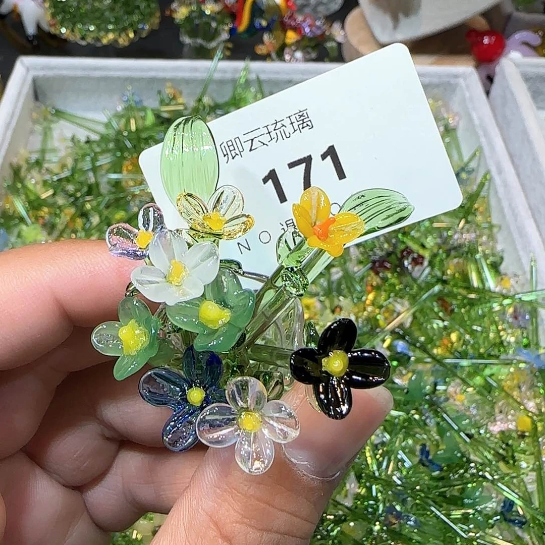 琉璃手工艺品171插花