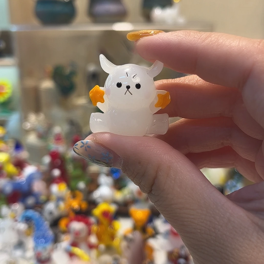 琉璃手工艺品小狗