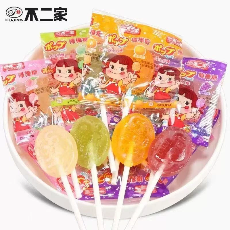 不二家正品棒棒糖多种口味水果混合装儿童礼物办公休闲糖果小零食
