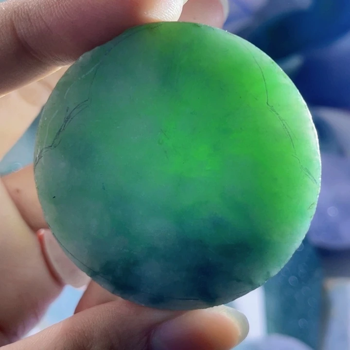 颈饰未镶嵌翡翠天然缅甸翡翠料子