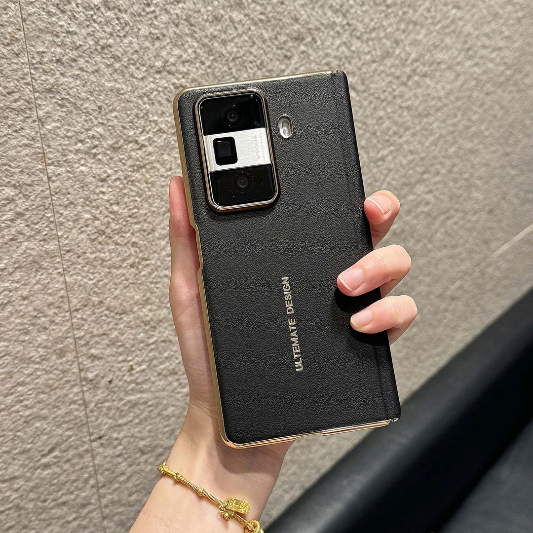 适用荣耀MagicVS3真皮全包秒变款手机壳MagicVS2电镀鎏金手机套