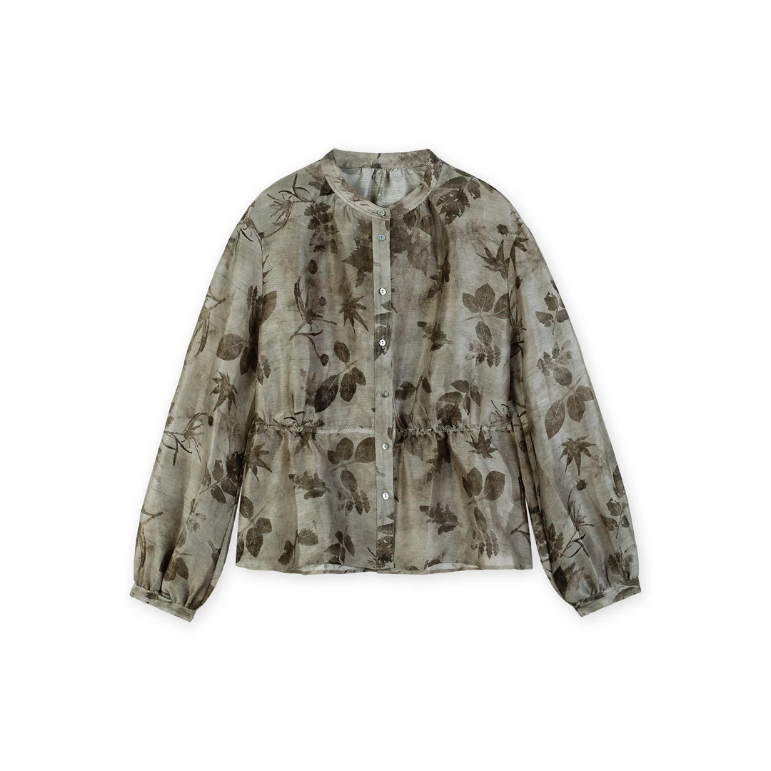 【金多多】桑蚕丝圆领衬衫MH-M2S509