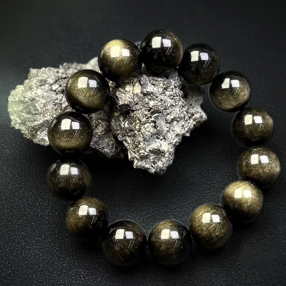 370108/黑曜石手串金曜大气款   多样性一件发