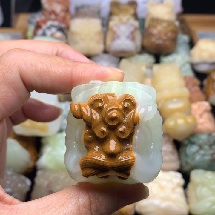 玛瑙/玉髓合金挂件