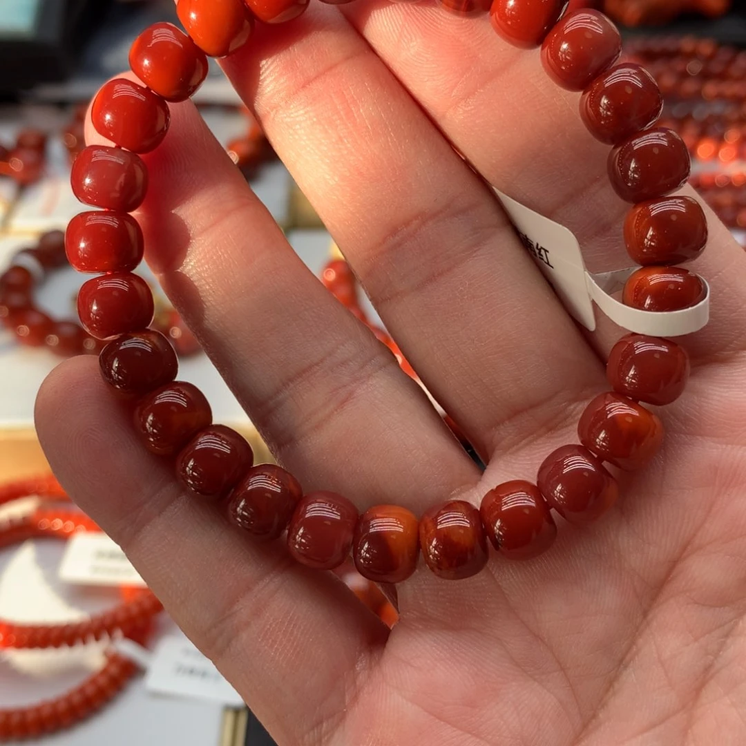 南红玛瑙手链未镶嵌