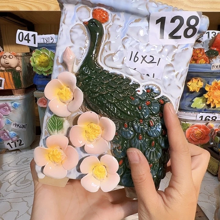 陶瓷多肉花盆满15包邮