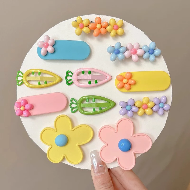 儿童糖果色云朵发夹花朵碎发夹BB夹女童可爱侧边后脑勺发卡ins