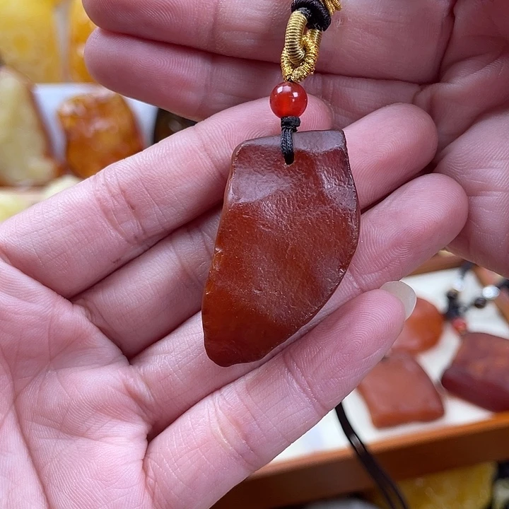 蜜蜡项链未镶嵌6.9克