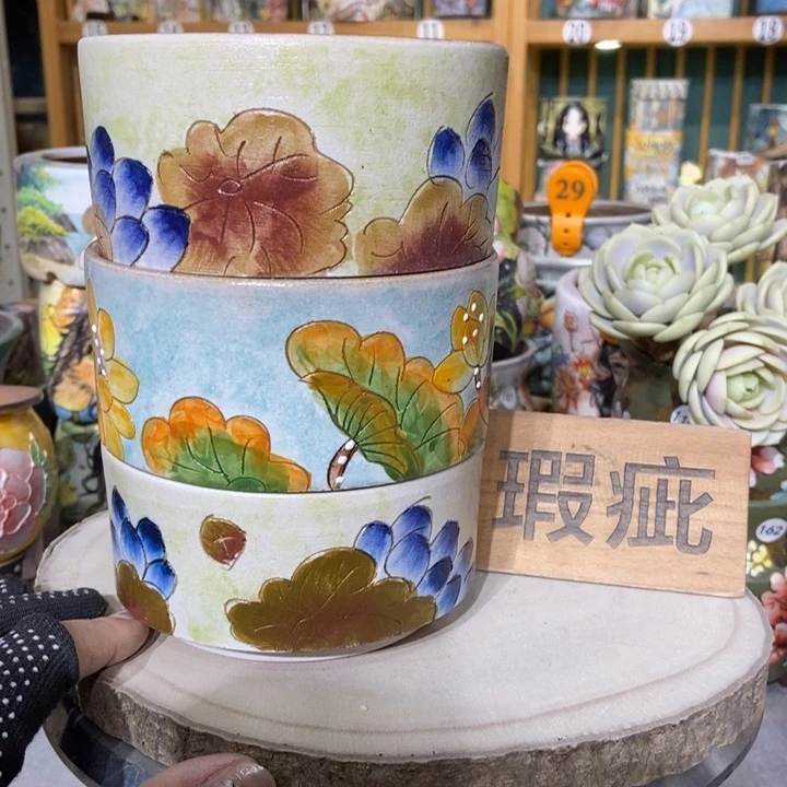 红陶景德镇艺术手绘作品