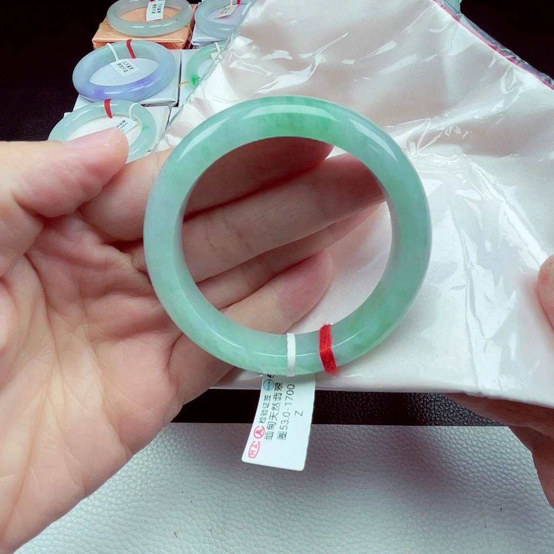 末***闻未镶嵌手镯翡翠天然缅甸翡翠