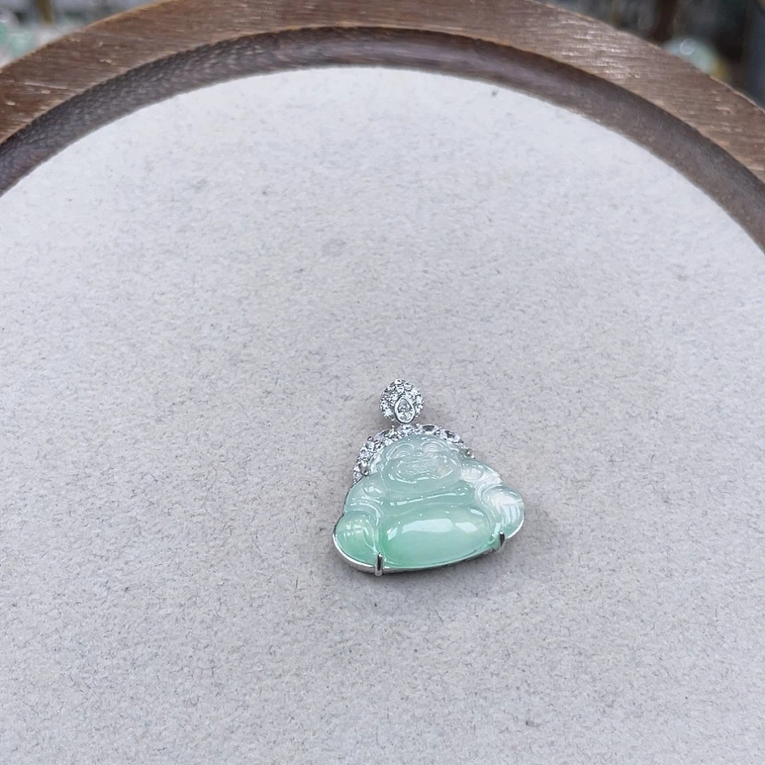 翡翠银S925镶嵌颈饰