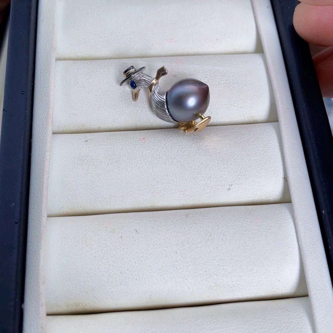 银S925镶嵌颈饰海水珍珠