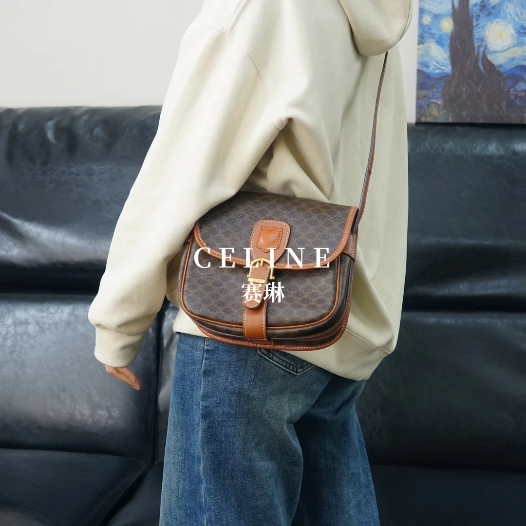 95新 Celine/思琳 老花斜挎包/JJ01523374/3374